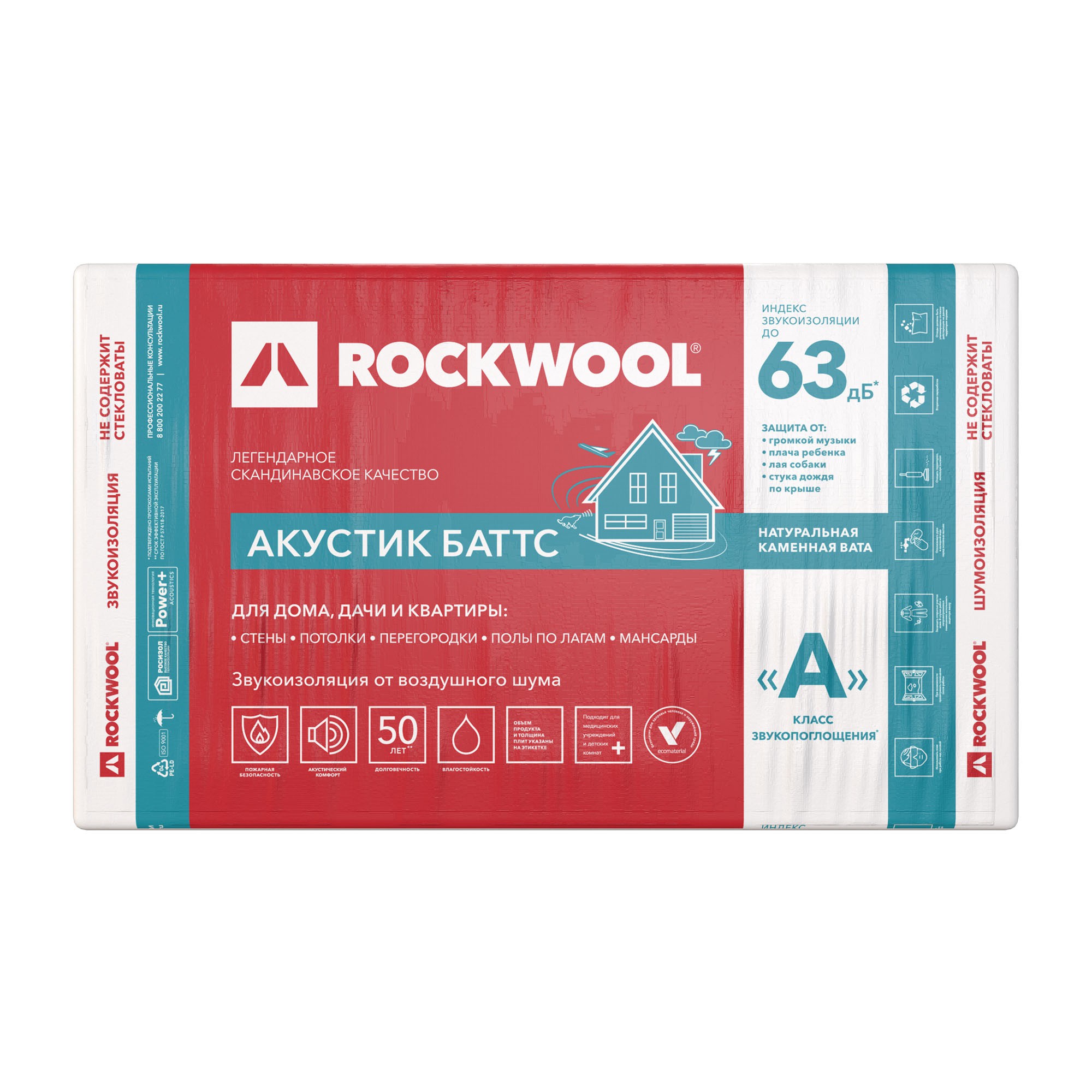 Rockwool Акустик Баттс 1000*600*100 мм